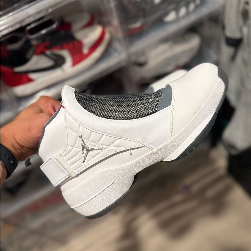 Jordan White and Gray Athletic Shoes
